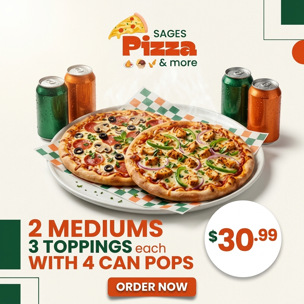 Deals from Sages Pizza & More